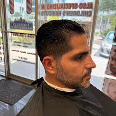 Clean fade haircut profile